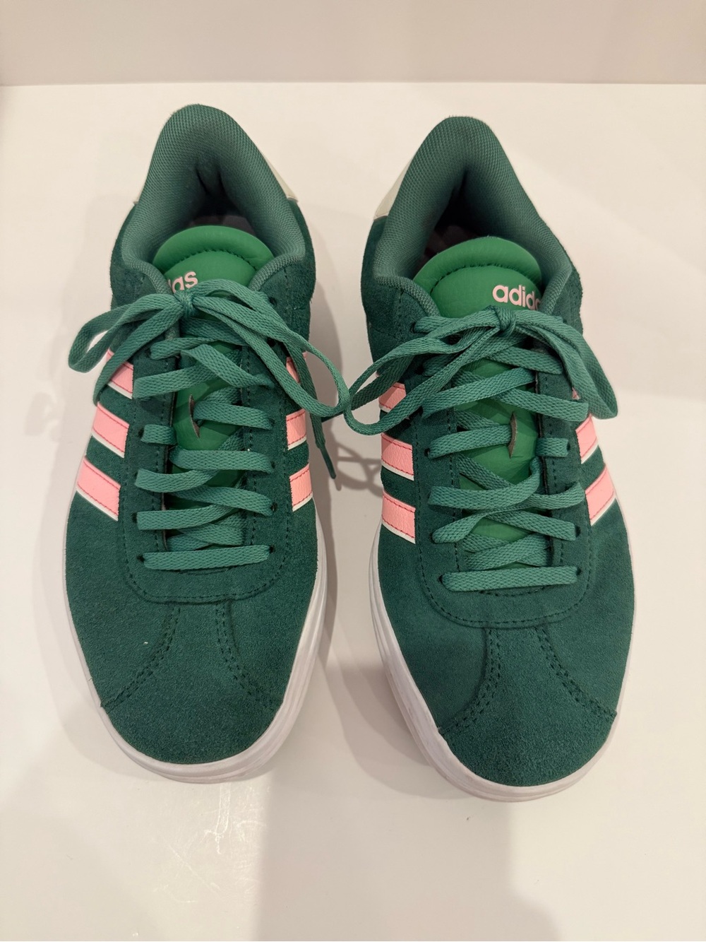 Adidas Green Pink Platform Sneakers Women’s Size 6